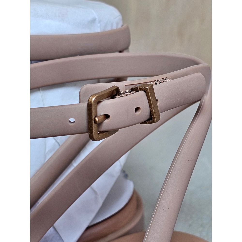 CROCS Miami Ankle Strap Sandal in color Milk Chocolate. - Picture 4 of 12